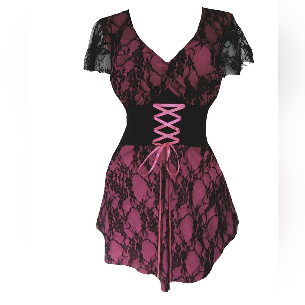 NWT Dare To Wear Victorian Gothic Boho Women's Plus Size Corset Top 3X